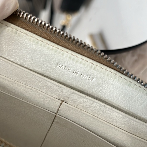 Prada White Perforated Leather Wallet - Picture 11 of 15